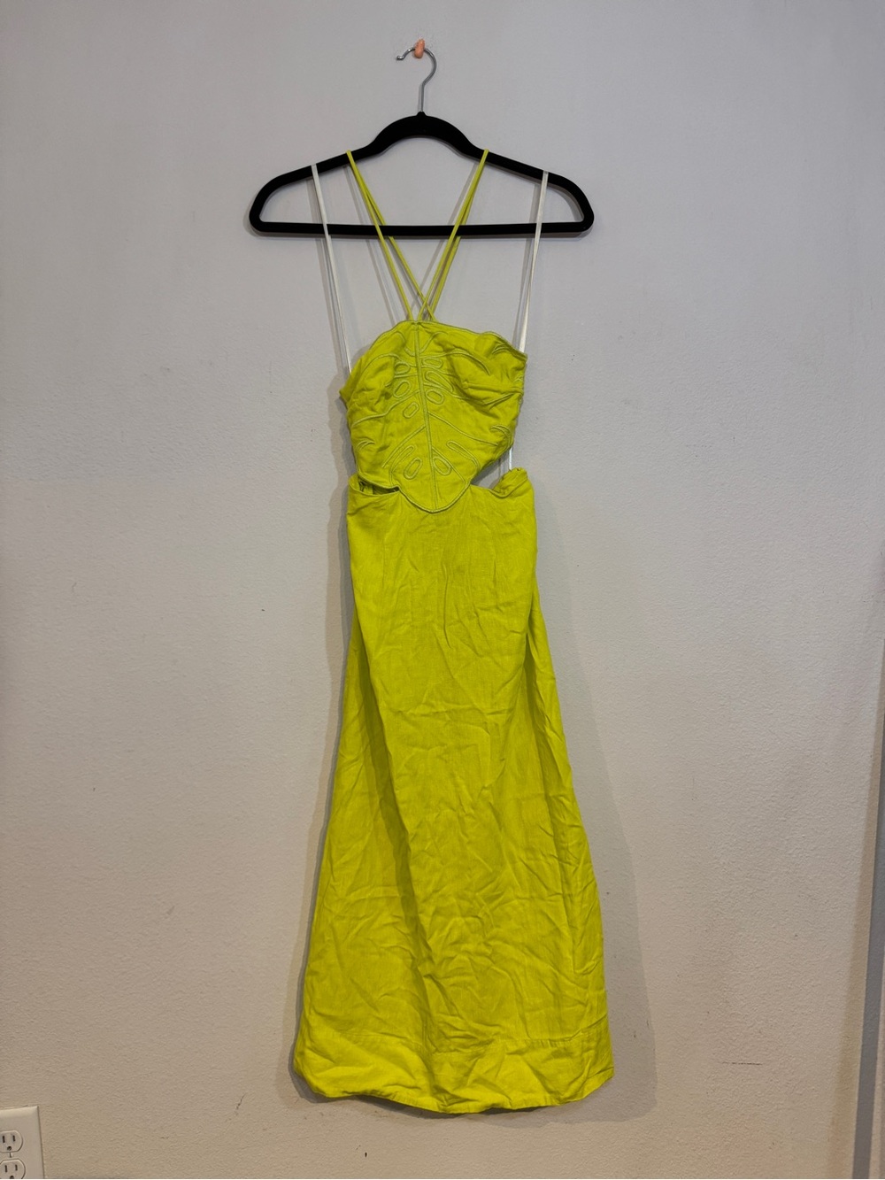Farm Rio Monstera Cut out dress